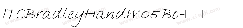 ITCBradleyHandW05 Bo字体转换